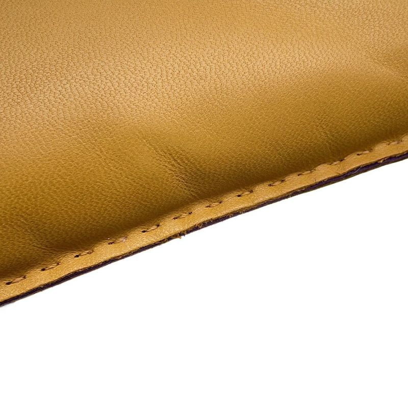 エルメス ポーチ ピロ セサミ/ウルトラヴァイオレット/シルバー金具 ラムスキン U刻印