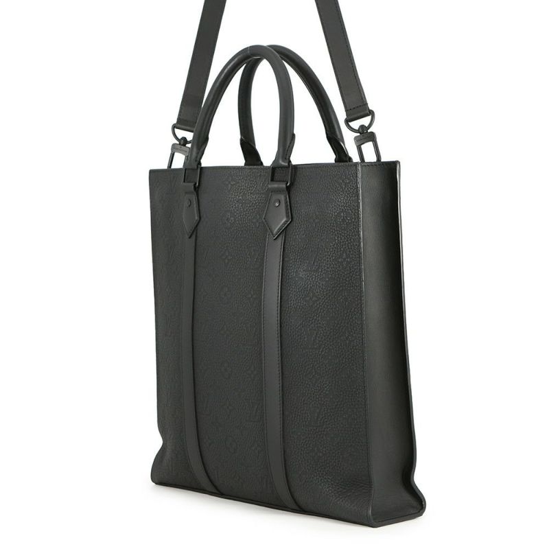 ルイヴィトン トートバッグ モノグラム・トリヨン サックプラ M21866 LOUIS VUITTON 2way ショルダーバッグ 黒 ブラック