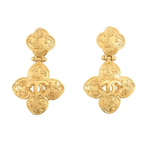 シャネル イヤリング ココマーク フラワー メタル 96A CHANEL アクセサリー
