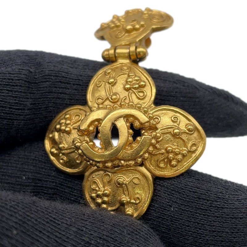 シャネル イヤリング ココマーク フラワー メタル 96A CHANEL アクセサリー