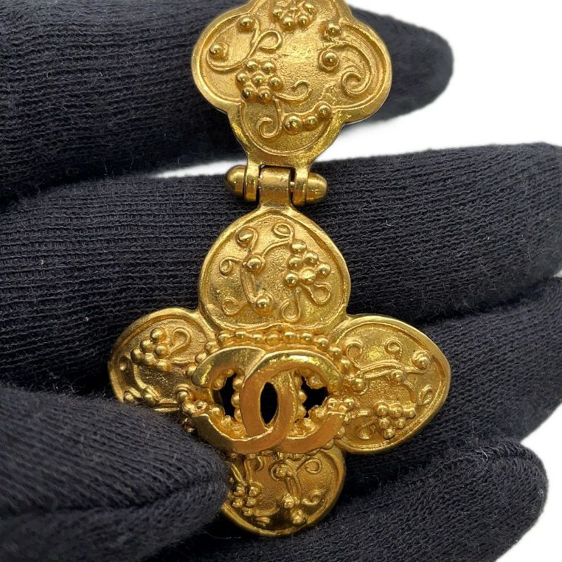 シャネル イヤリング ココマーク フラワー メタル 96A CHANEL アクセサリー