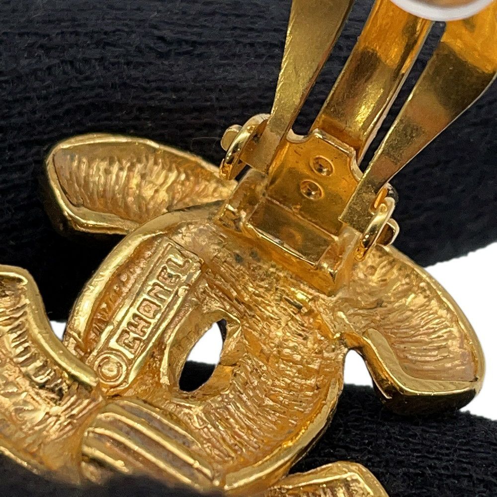 シャネル イヤリング ココマーク マトラッセ メタル ヴィンテージ CHANEL アクセサリー