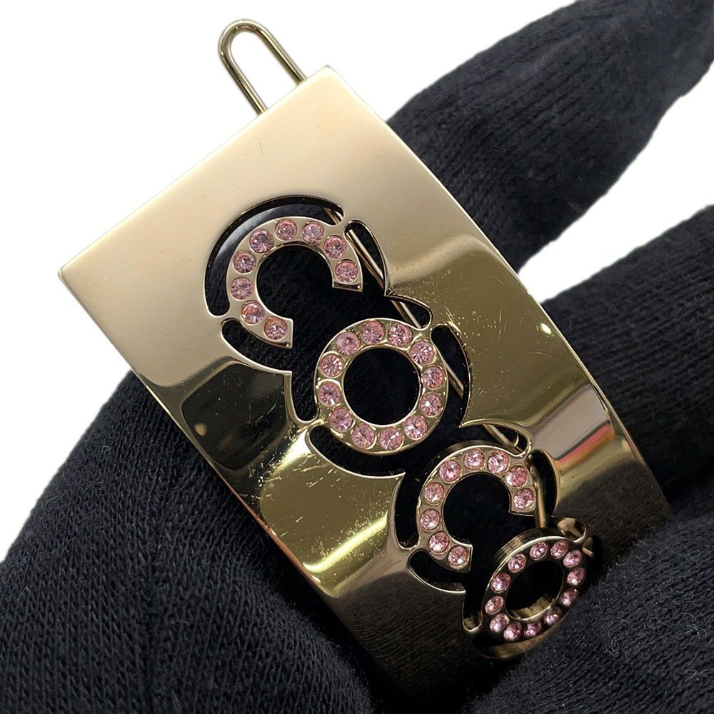 シャネル バレッタ COCO ラインストーン CHANEL アクセサリー