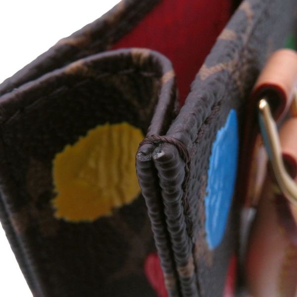 ルイヴィトン ハンドバッグ モノグラム LV×YK プティット・サックプラ M81867 ヴィトン バッグ 2way ショルダーバッグ 草間弥生