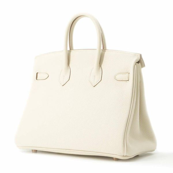 エルメス バーキン25 クレ/ピンクゴールド金具 トゴ Z刻印 HERMES Birkin ハンドバッグ