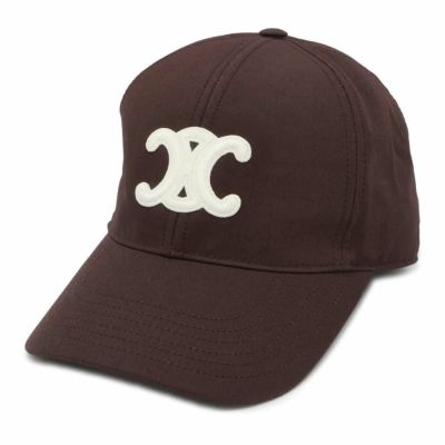 CELINEトリオンフ ベースボールキャップ コットン　Sサイズ トリオンフ ベースボールキャップ / ウォッシュドコットン - ブルー