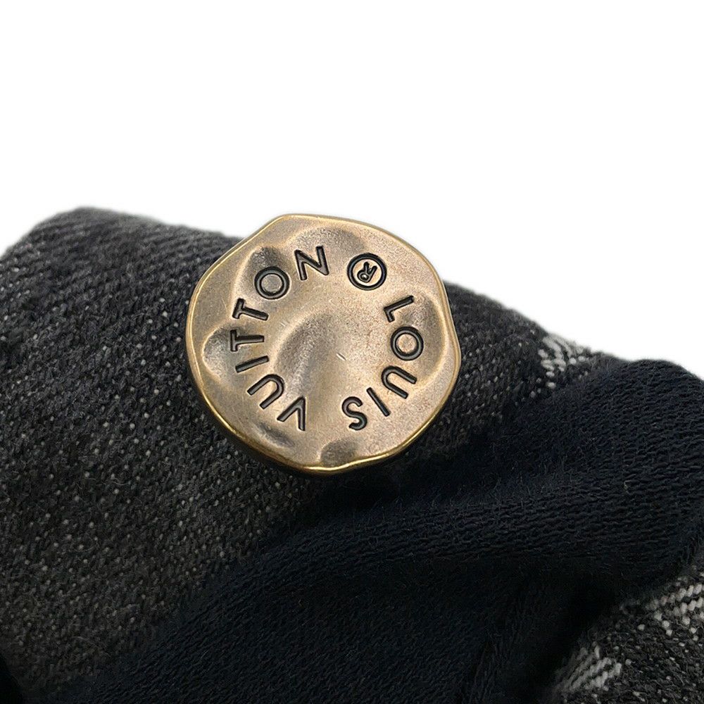 ルイヴィトン デニムジャケット NIGOコラボ ジャイアントダミエ ウェーブス モノグラム メンズサイズ54 1A88WW 黒 ノワール アウター