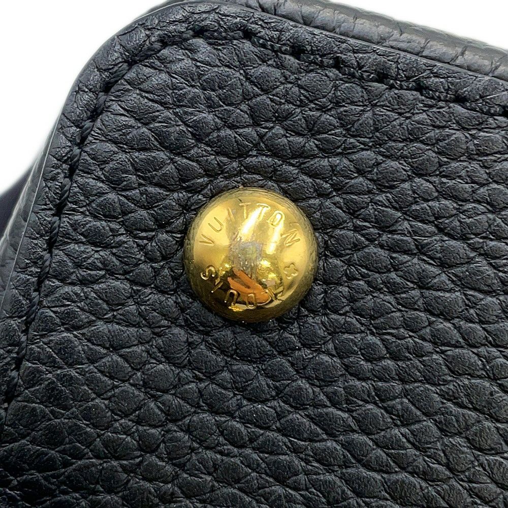 ルイヴィトン ハンドバッグ トリヨンレザー カプシーヌMINI M56071 LOUIS VUITTON 2way ブラック 黒