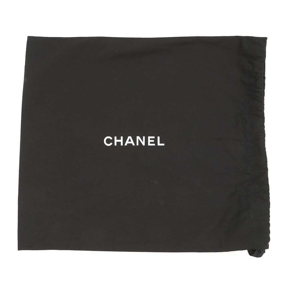 シャネル チェーントートバッグ スモール ショッピングバッグ ラフィア AS5811 CHANEL 黒