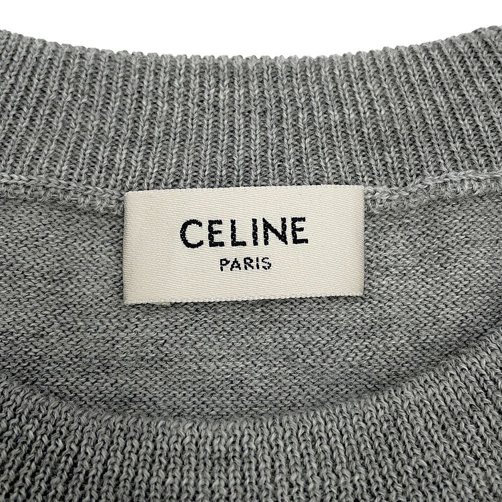 セリーヌ セーター トリオンフ クルーネックセーター ウール メンズサイズXS 2AH80322U.09GM CELINE トップス