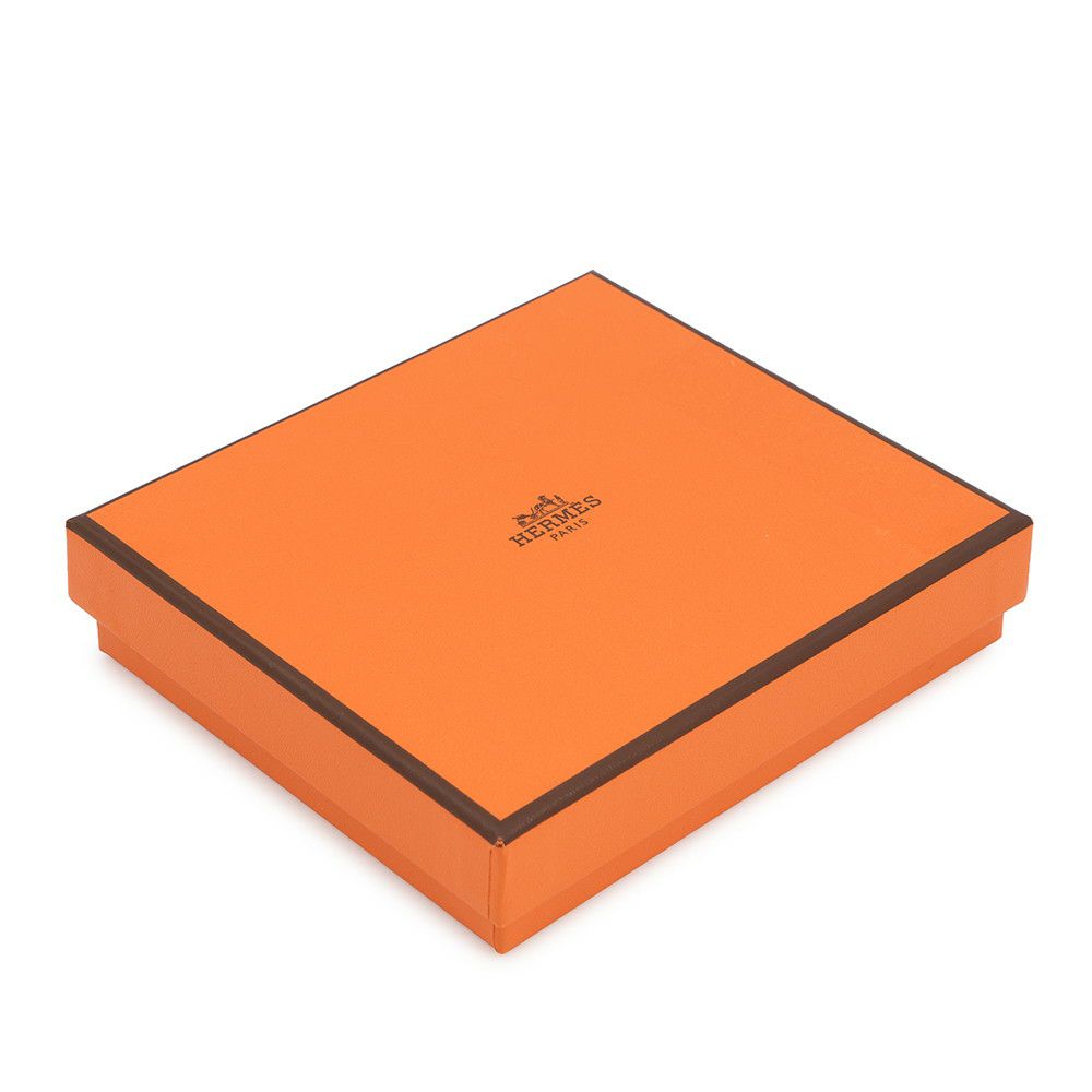 エルメス 三つ折り財布 ベアンコンビネ ジョーヌアンブル/シルバー金具 シェブルミゾル W刻印 HERMES 財布