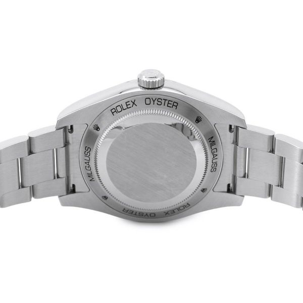 ロレックス ミルガウス グリーンガラス ランダムシリアル ルーレット 116400GV ROLEX 腕時計 黒文字盤