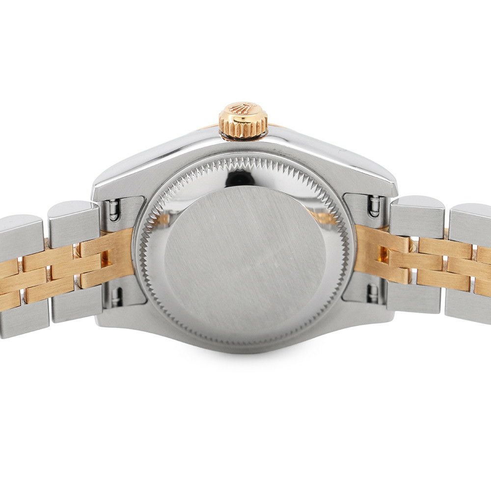 ロレックス デイトジャスト SS/K18YG 179173G ROLEX 腕時計 白文字盤 10Pダイヤ