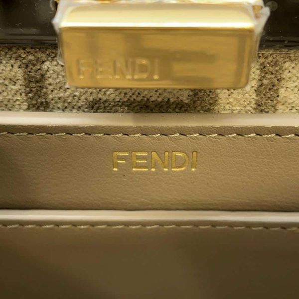 フェンディ ハンドバッグ ピーカブー アイシーユー ズッカ ビスコース 8BN327 FENDI 2wayショルダー