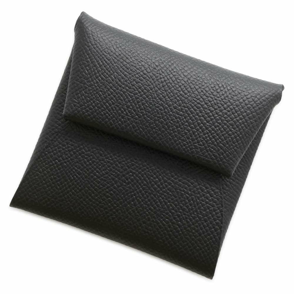 エルメス コインケース バスティア ブラック エプソン W刻印 HERMES  