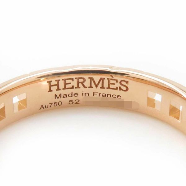 エルメス リング エヴァー・ヘラクレス ダイヤモンド 44P 0.08ct K18PGピンクゴールド リングサイズ52 HERMES 指輪