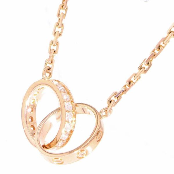 カルティエ ネックレス LOVE ネックレス ダイヤモンド 18P 計0.22ct K18PG B7013900 Cartier   ベビーラブ