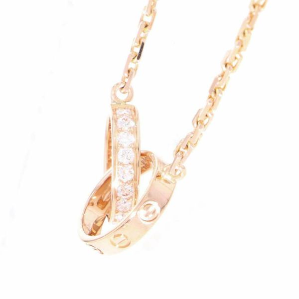 カルティエ ネックレス LOVE ネックレス ダイヤモンド 18P 計0.22ct K18PG B7013900 Cartier   ベビーラブ