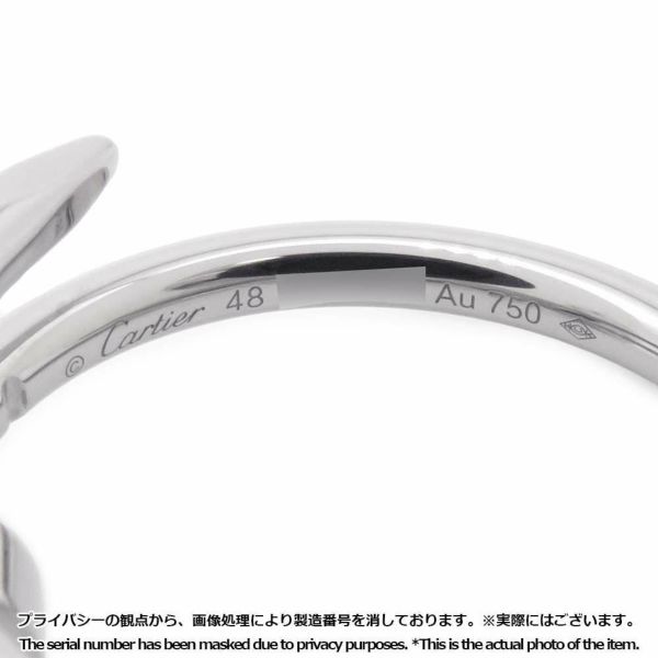 カルティエ リング ジュストアンクル K18WGホワイトゴールド スモールモデル リングサイズ48 B4226000 Cartier 指輪