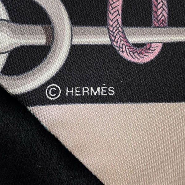 エルメス スカーフ ツイリー クリケティス Cliquetis HERMES シルクツイル 2022年春夏 黒