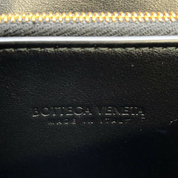 ボッテガヴェネタ ショルダーウォレット イントレチャート レザー BOTTEGA VENETA 財布 黒