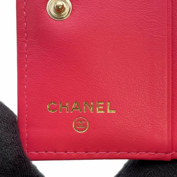 シャネル 二つ折り財布 マトラッセ ココマーク キャビアスキン AP3185 CHANEL 財布 白