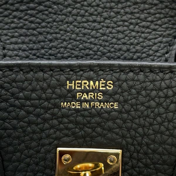 エルメス バーキン25 ブラック/ゴールド金具 トゴ B刻印 HERMES Birkin ハンドバッグ 黒