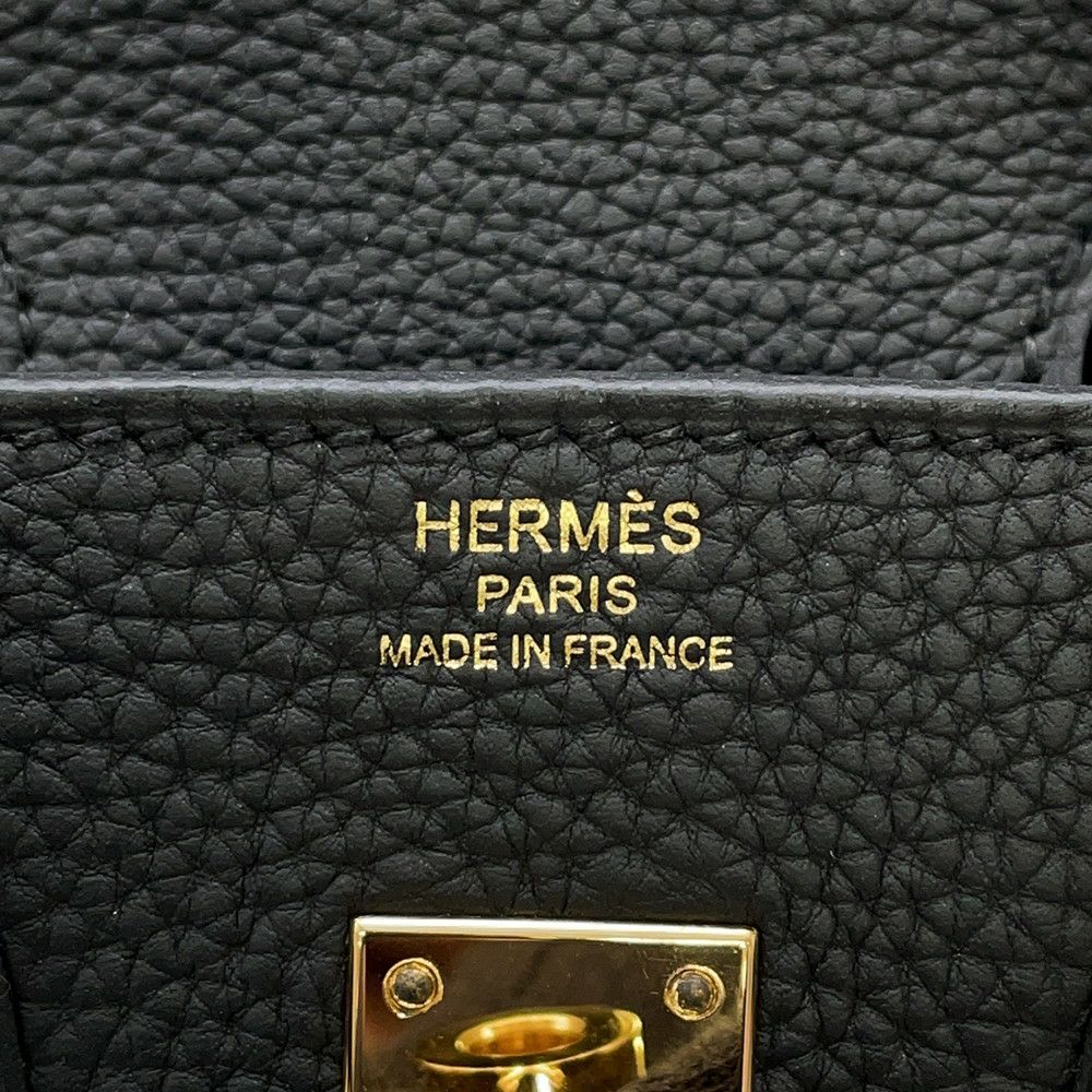 エルメス バーキン25 ブラック/ゴールド金具 トゴ B刻印 HERMES Birkin ハンドバッグ 黒