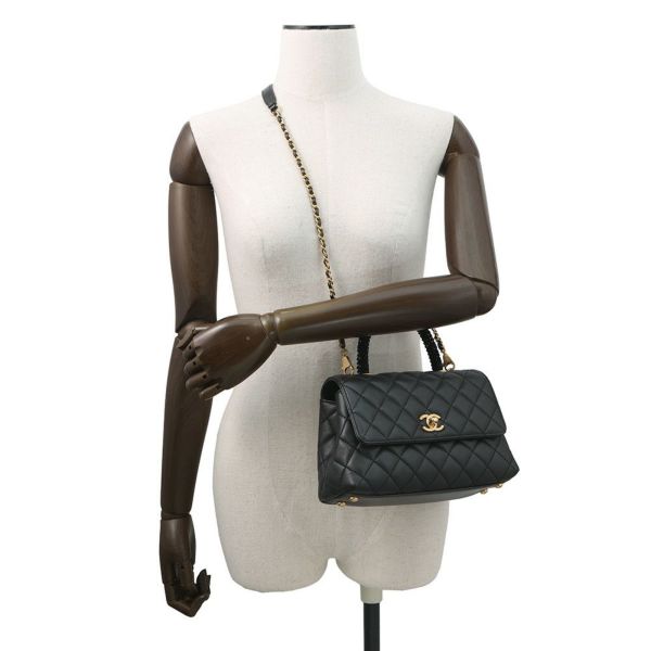 シャネル ハンドバッグ マトラッセ ココマーク ココハンドル ラムスキン ビーズ A92990 CHANEL 2way