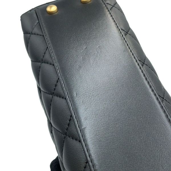 シャネル ハンドバッグ マトラッセ ココマーク ココハンドル ラムスキン ビーズ A92990 CHANEL 2way