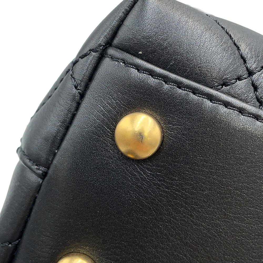 シャネル ハンドバッグ マトラッセ ココマーク ココハンドル ラムスキン ビーズ A92990 CHANEL 2way