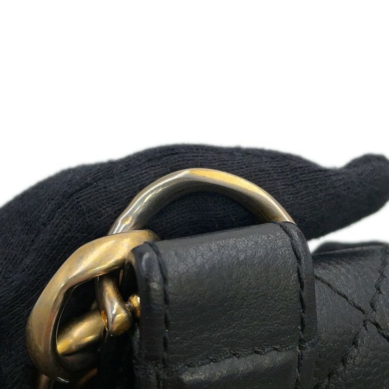 シャネル ショルダーバッグ マトラッセ ココマーク キャビアスキン A91576 CHANEL 黒