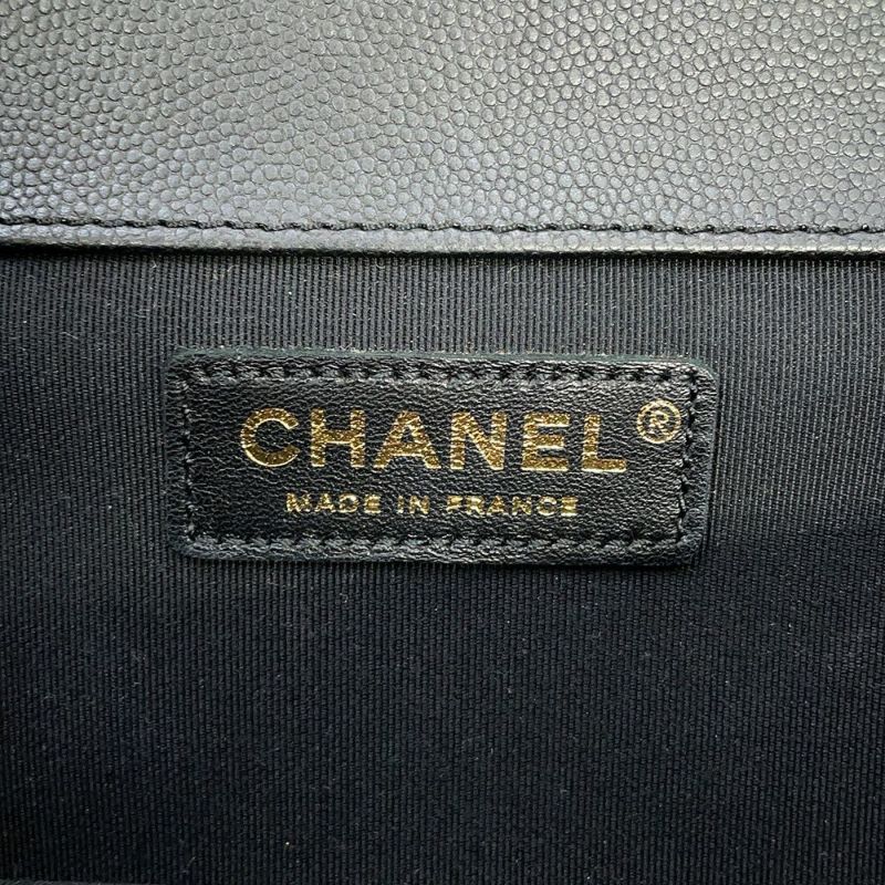 シャネル ショルダーバッグ マトラッセ ココマーク キャビアスキン A91576 CHANEL 黒