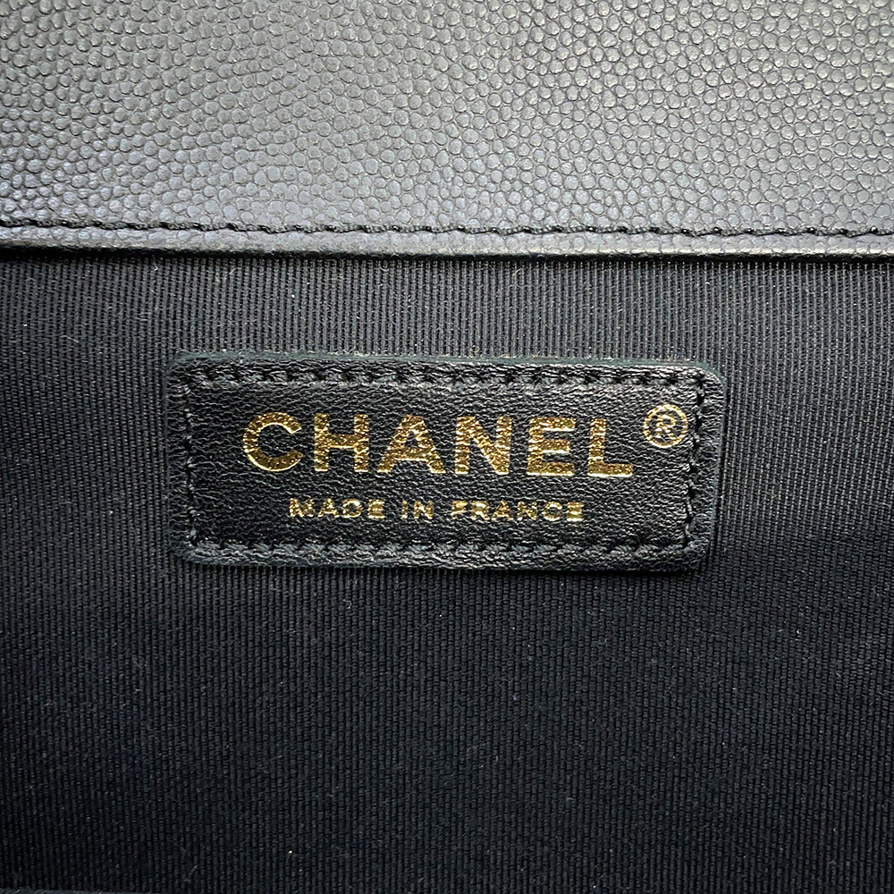 シャネル ショルダーバッグ マトラッセ ココマーク キャビアスキン A91576 CHANEL 黒
