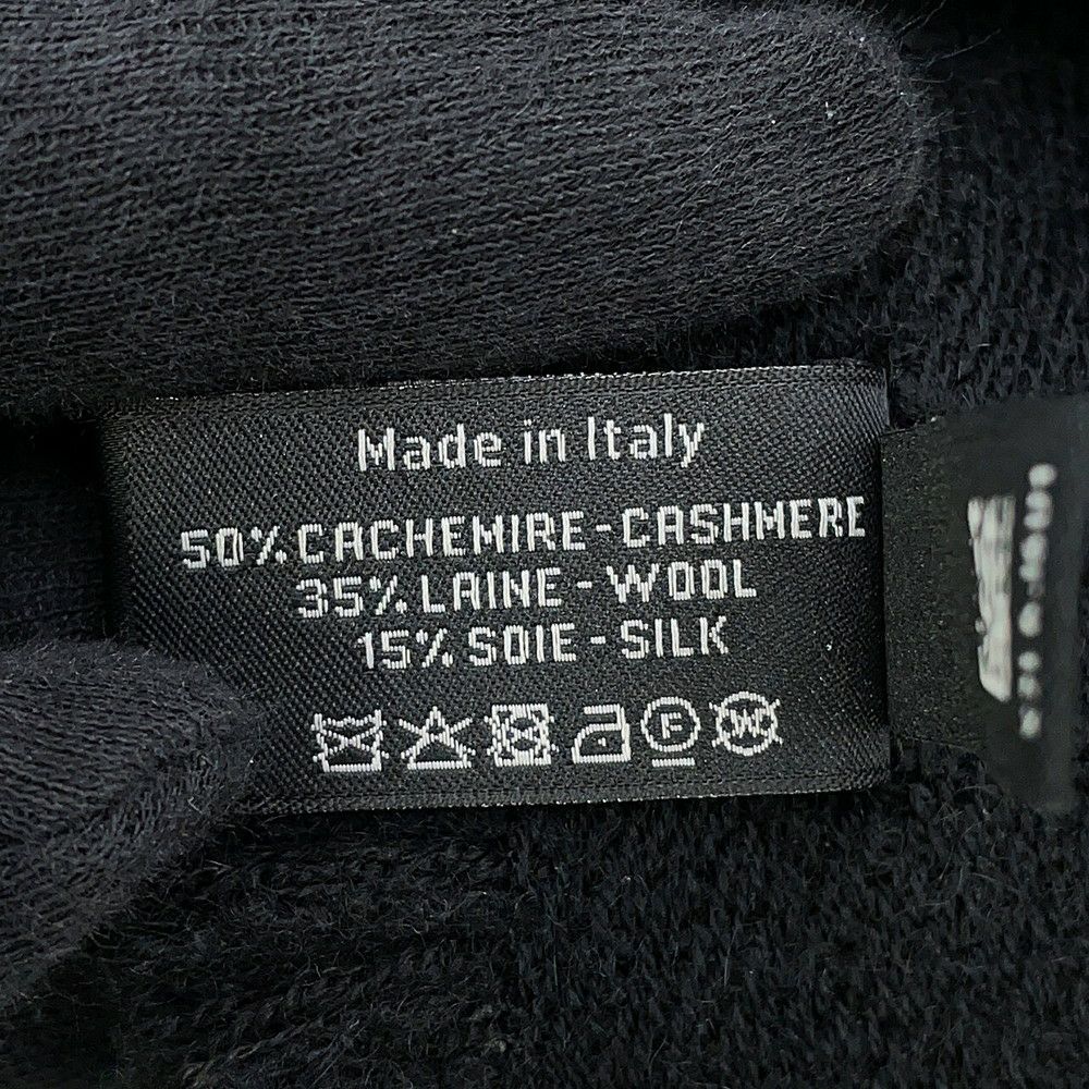 シャネル マフラー ココマーク カシミヤ ビーズ CHANEL ストール 黒