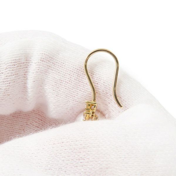 ミキモト ピアス あこや真珠/ダイヤモンド 4P 計約0.06ct パール K18YGイエローゴールド PE-1474PK MIKIMOTO ジュエリー