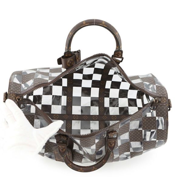 ルイヴィトン ボストンバッグ モノグラム・チェス キーポル・バンドリエール50 M20864 LOUIS VUITTON 2way