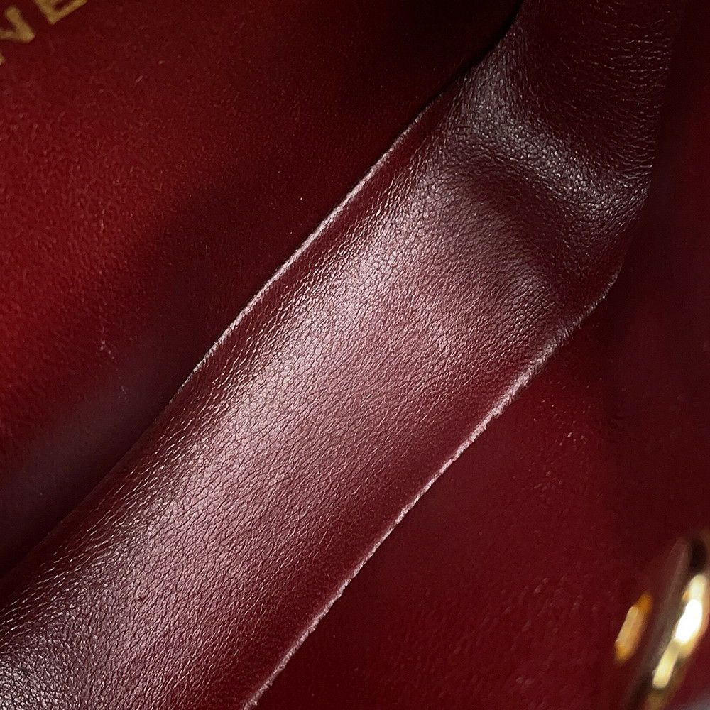 シャネル チェーンショルダーバッグ ミニミニ マトラッセ ココマーク ラムスキン CHANEL 黒