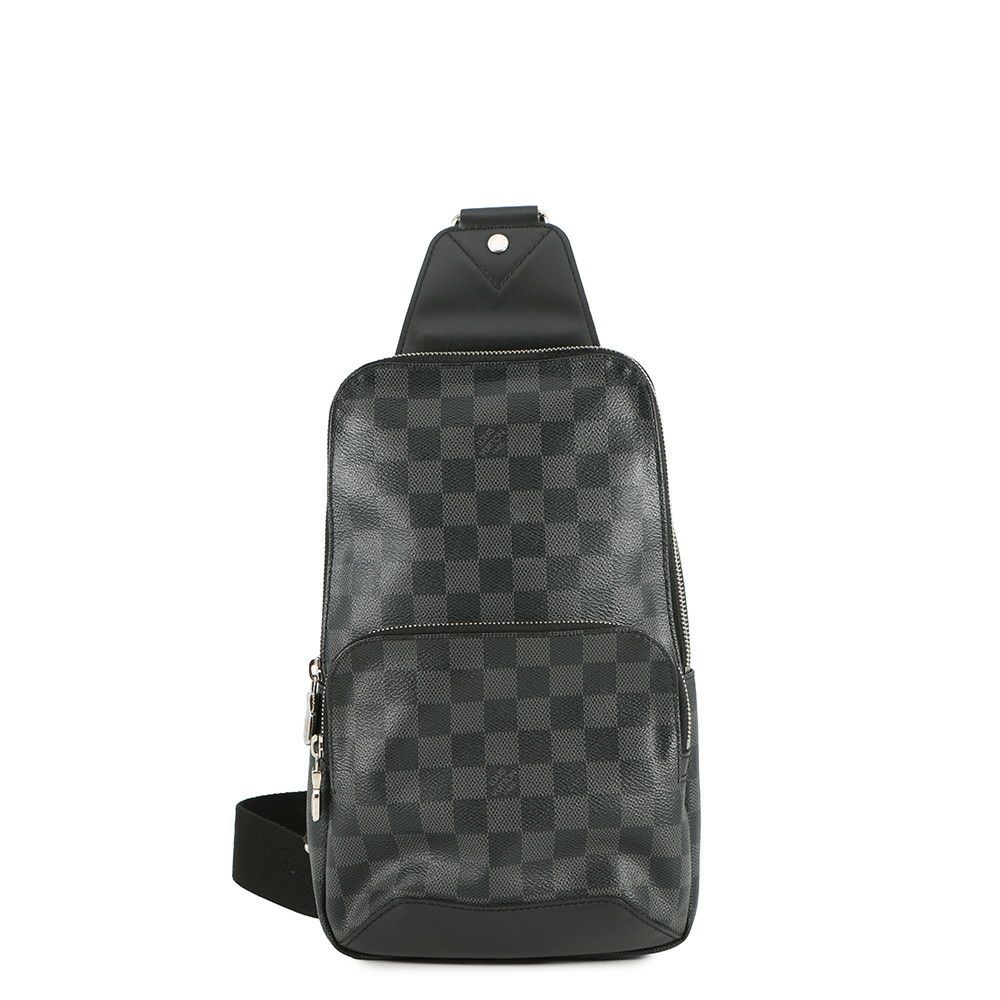 ルイヴィトン ボディバッグ ダミエ・グラフィット アヴェニュー・スリングバッグ N41719 LOUIS VUITTON 黒 ブラック