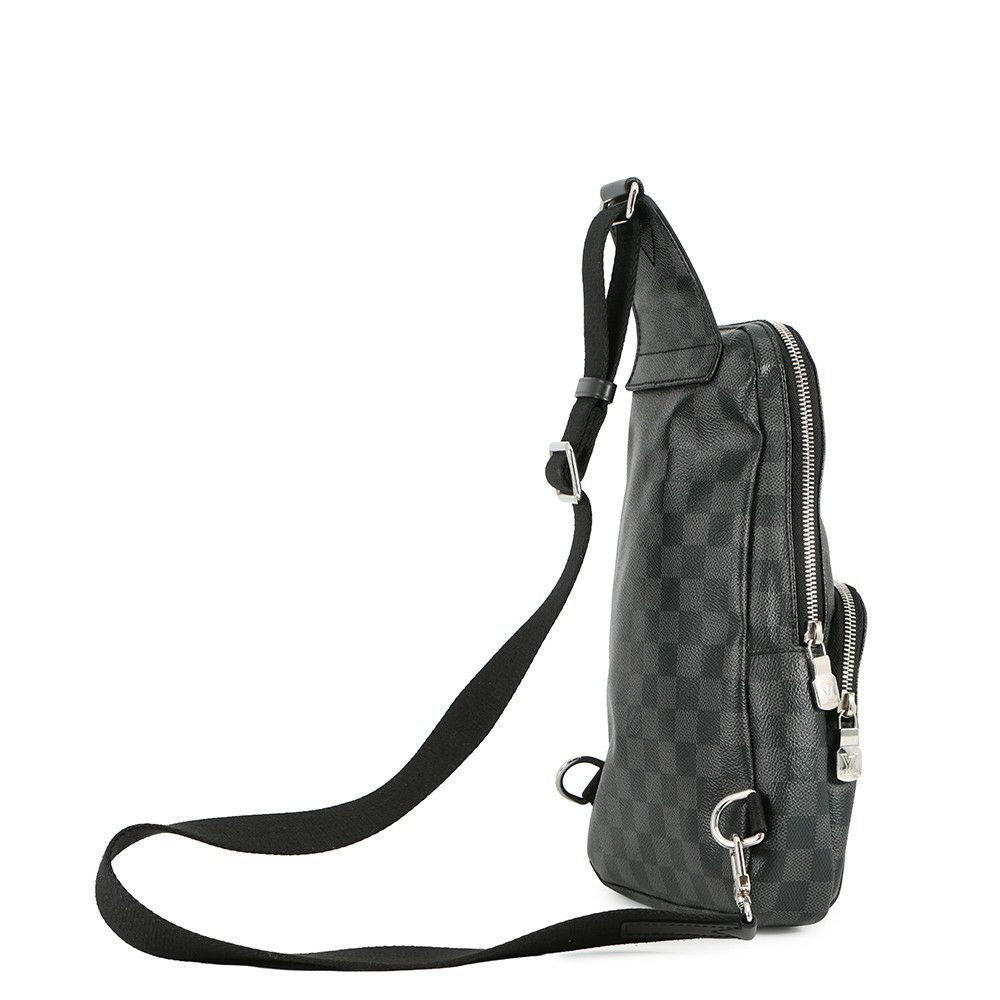 ルイヴィトン ボディバッグ ダミエ・グラフィット アヴェニュー・スリングバッグ N41719 LOUIS VUITTON 黒 ブラック