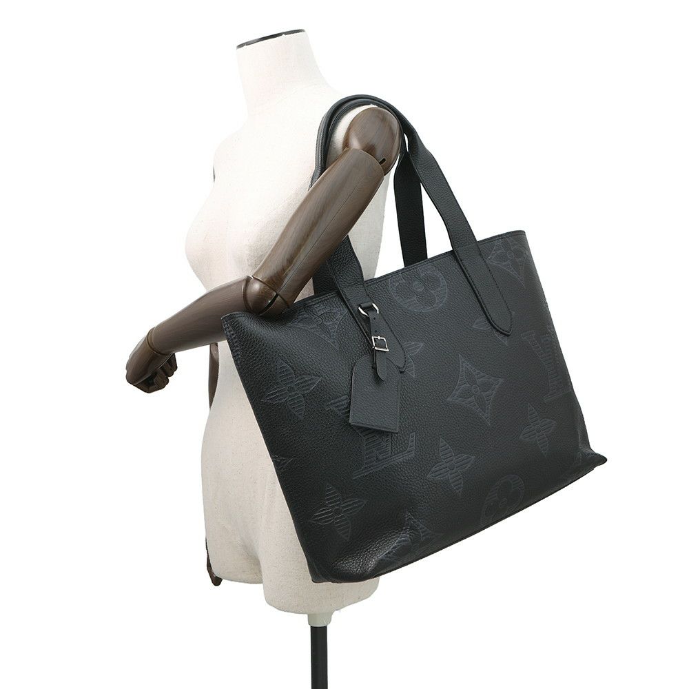 ルイヴィトン トートバッグ モノグラム・ジャイアント/トリヨン・シャドウレザー カバ・ヴォワヤージュNV M57290 ヴィトン 黒 ブラック
