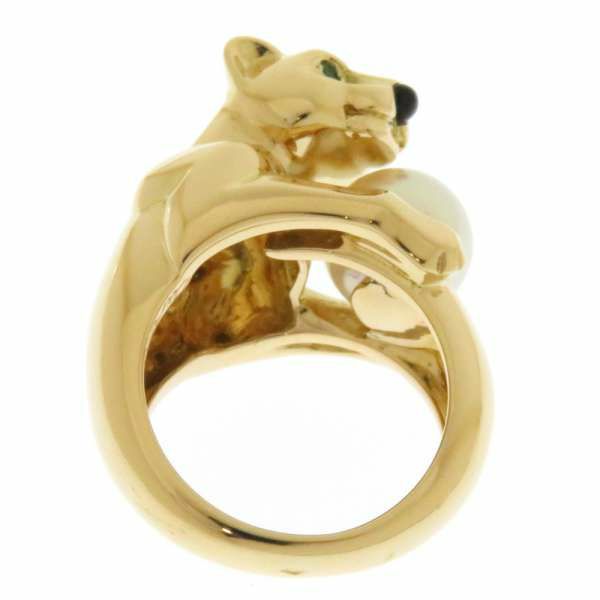 カルティエ リング パンテール ヴェドラ パール エメラルド オニキス K18YGイエローゴールド サイズ49 Cartier ジュエリー 指輪 宝石