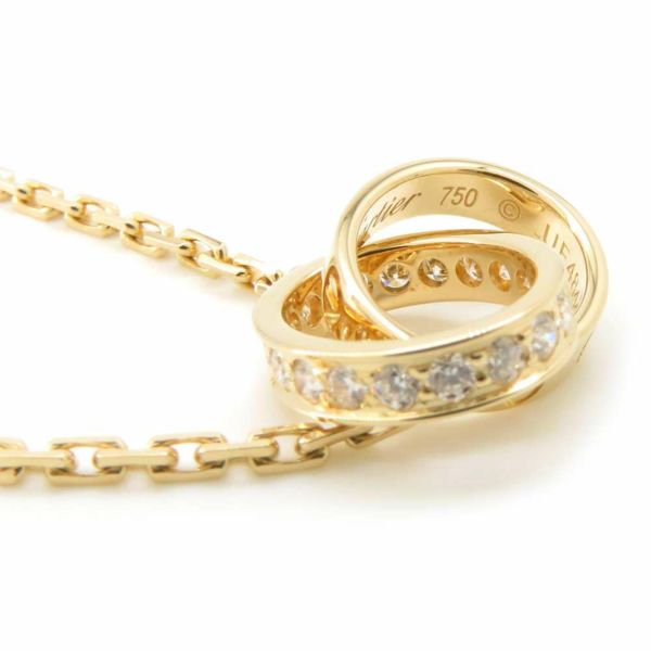 カルティエ ネックレス LOVE ネックレス ダイヤモンド 18P 計0.22ct K18YG B7013800 ベビーラブ Cartier ペンダント