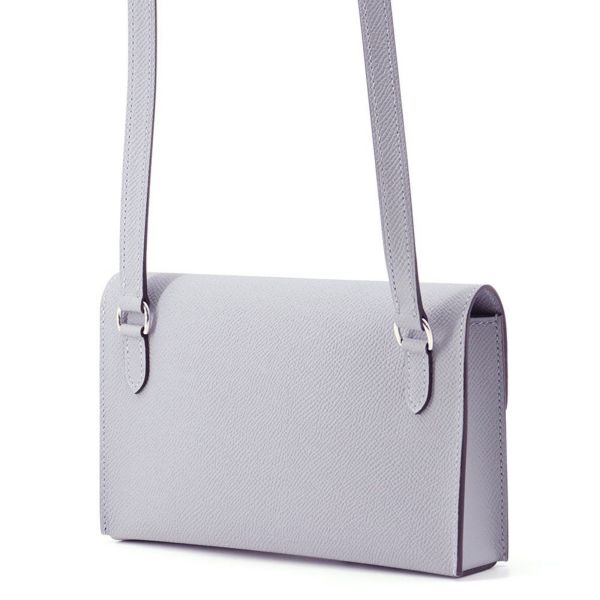 エルメス ショルダーウォレット ナップ トゥーゴー グリパンタン/シルバー金具 エプソン K刻印 財布