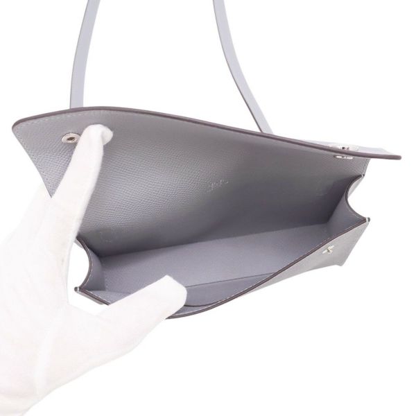 エルメス ショルダーウォレット ナップ トゥーゴー グリパンタン/シルバー金具 エプソン K刻印 財布