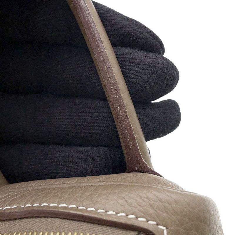 エルメス リンディ ミニ エトゥープ/ゴールド金具 トリヨンクレマンス W刻印 2wayショルダー