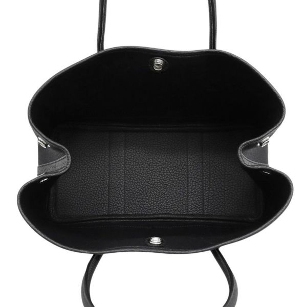 エルメス トートバッグ ガーデンパーティTPM ブラック/シルバー金具