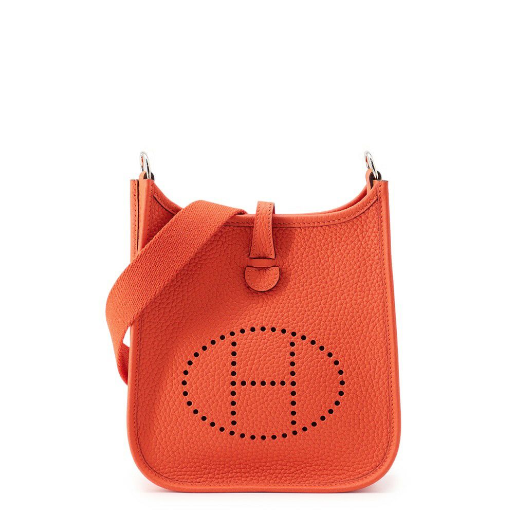 エルメス エブリンTPM 111cm アマゾン オレンジフィールド/シルバー金具 トリヨンクレマンス K刻印