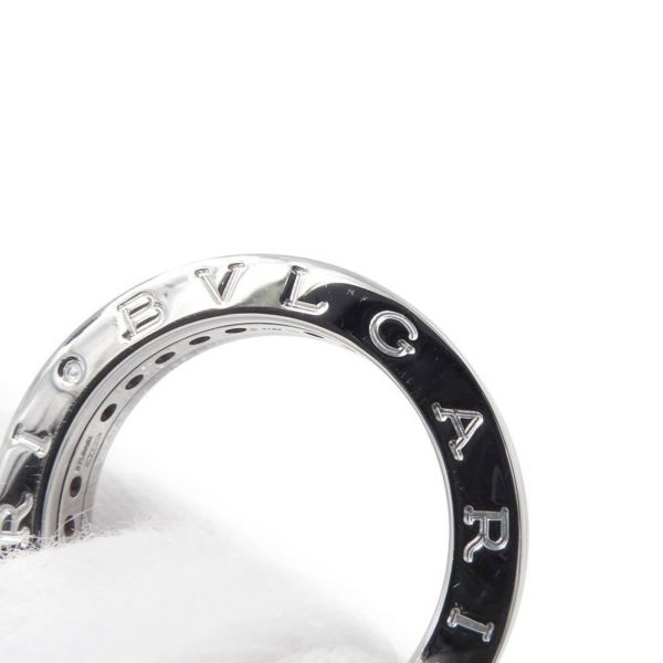 ブルガリ リング ビーゼロワン B-zero1 1バンド ガーネット K18WGホワイトゴールド リングサイズ53 指輪 ジュエリー