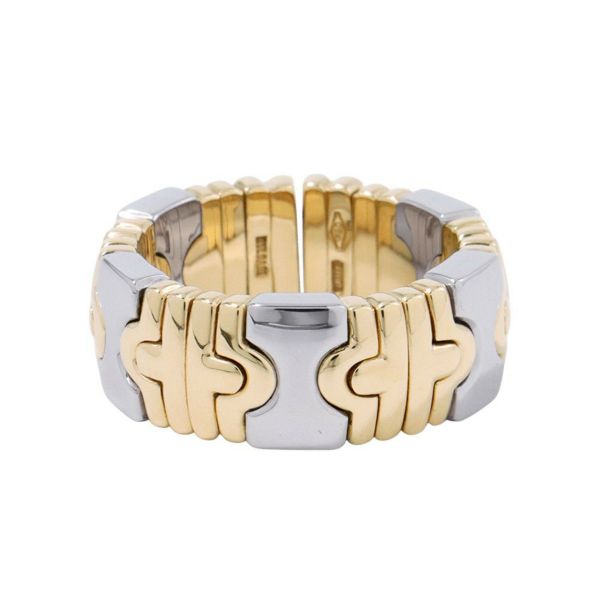 ブルガリ リング パレンテシ K18YGイエローゴールド/SSステンレススチール リングサイズ14号 BVLGARI 指輪